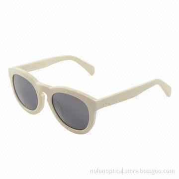 Popular White Sunglasses with 100% UV Protection Lens, Round Shape, Available in Various Colors/Size